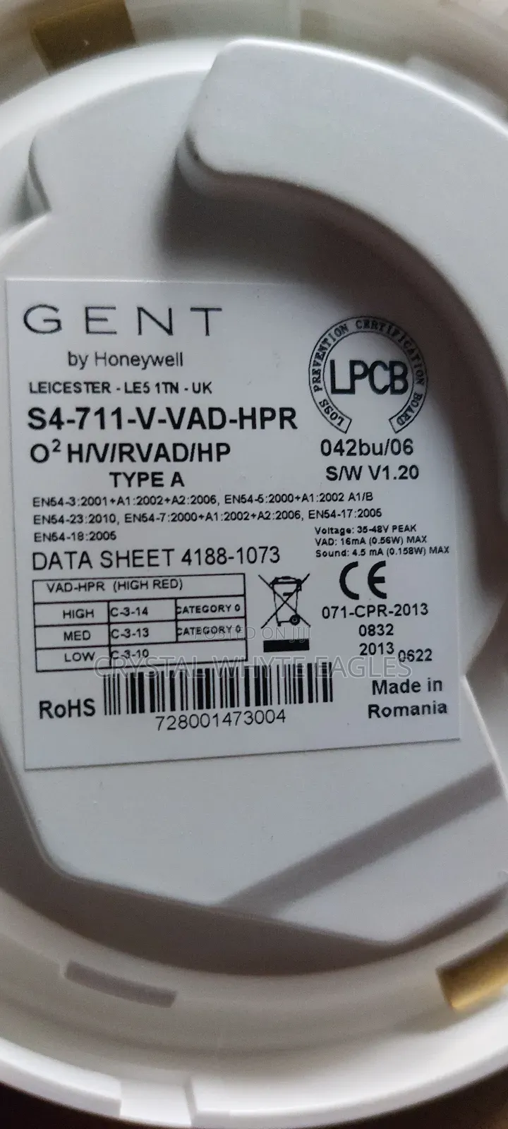 Gent Addressable Multi Functional Smoke Detector