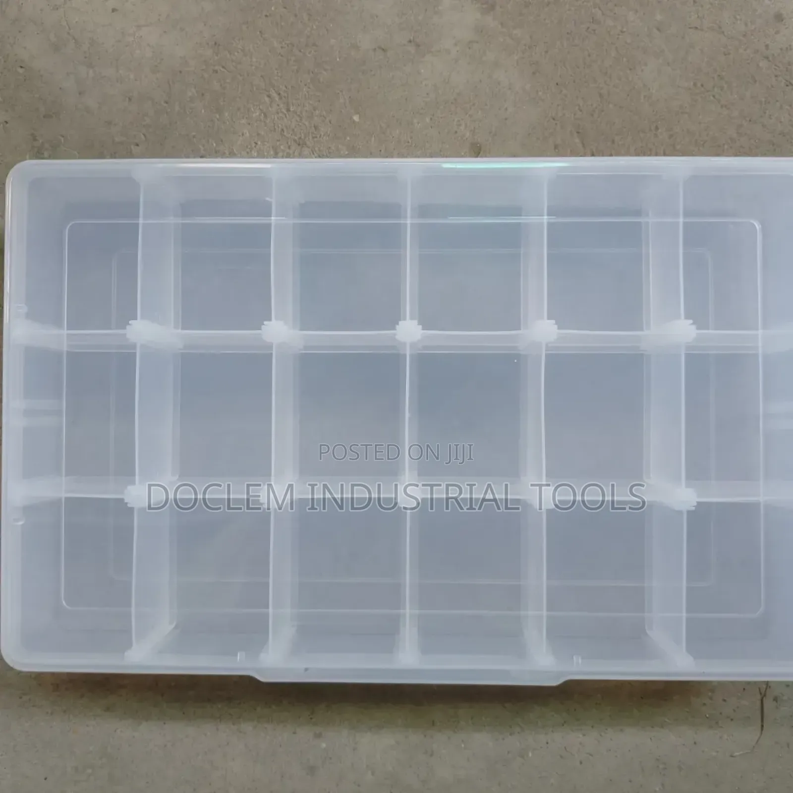 Empty Plastic Box With Demarcation