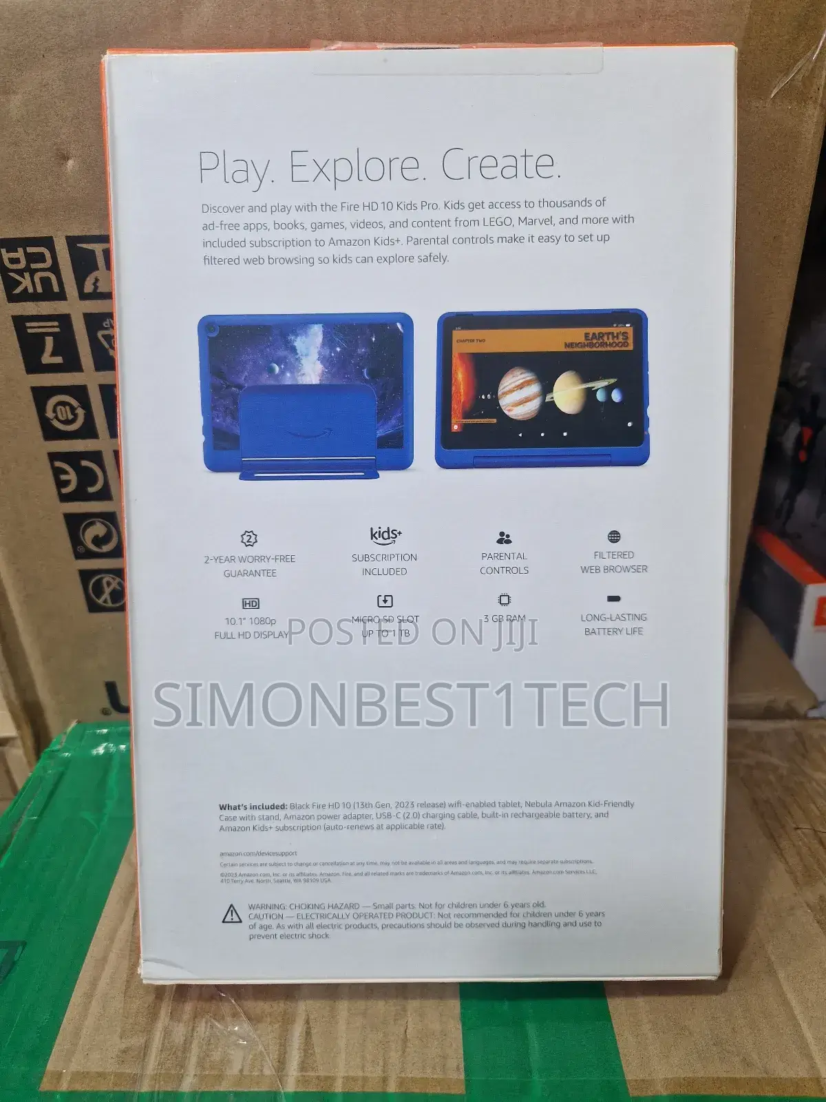 New Amazon Fire HD 10 Kids Pro 32 GB Blue