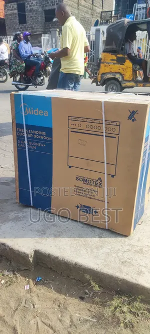 Midea 5 Burner Gas Cooker Oven and Grill 2 Yrs Warranty