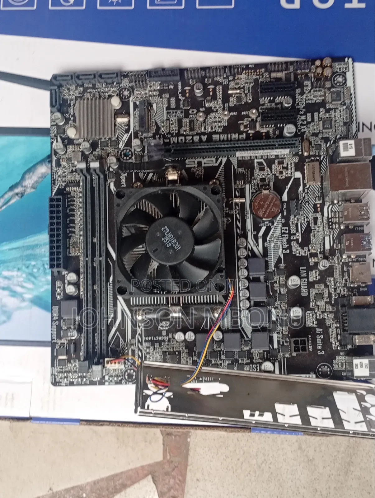 Complete Asus Prime A320m -K Ryzen5 2400g Complete Board