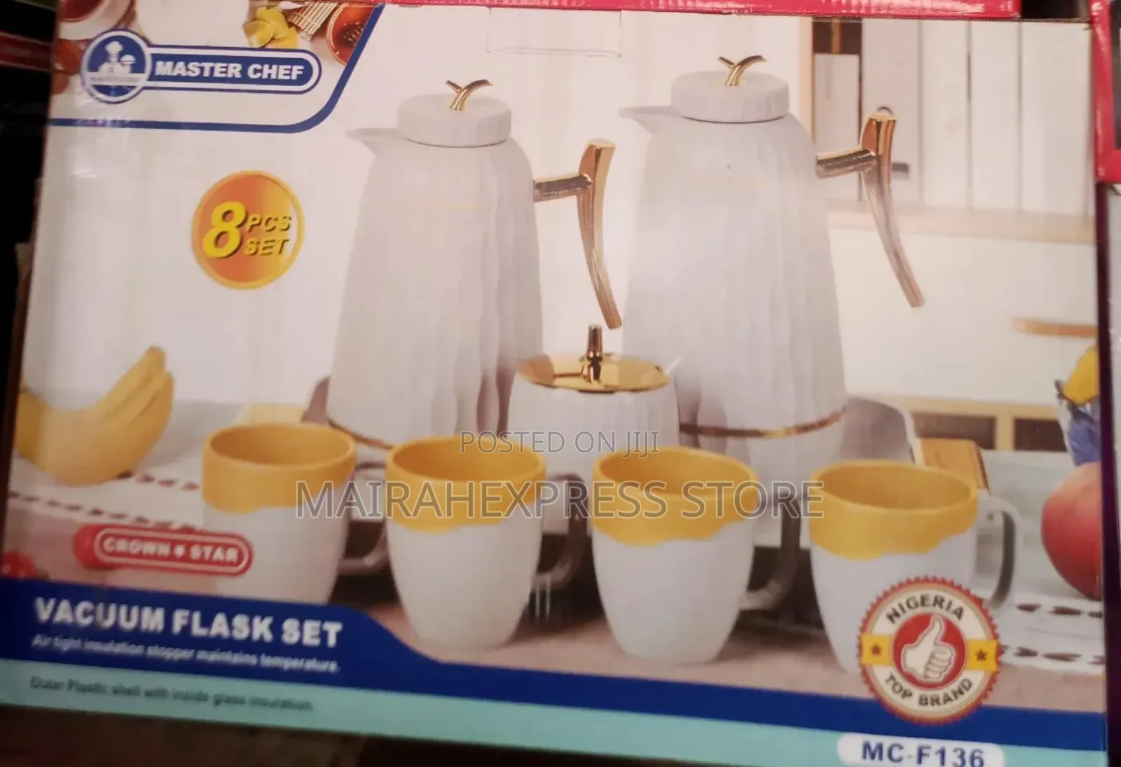 Master Chef 8pcs Vacuum Flask Set
