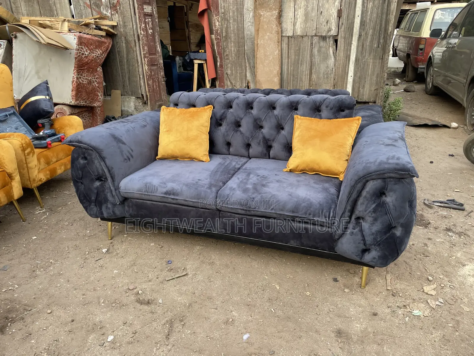 Fluffy Arm Sofa