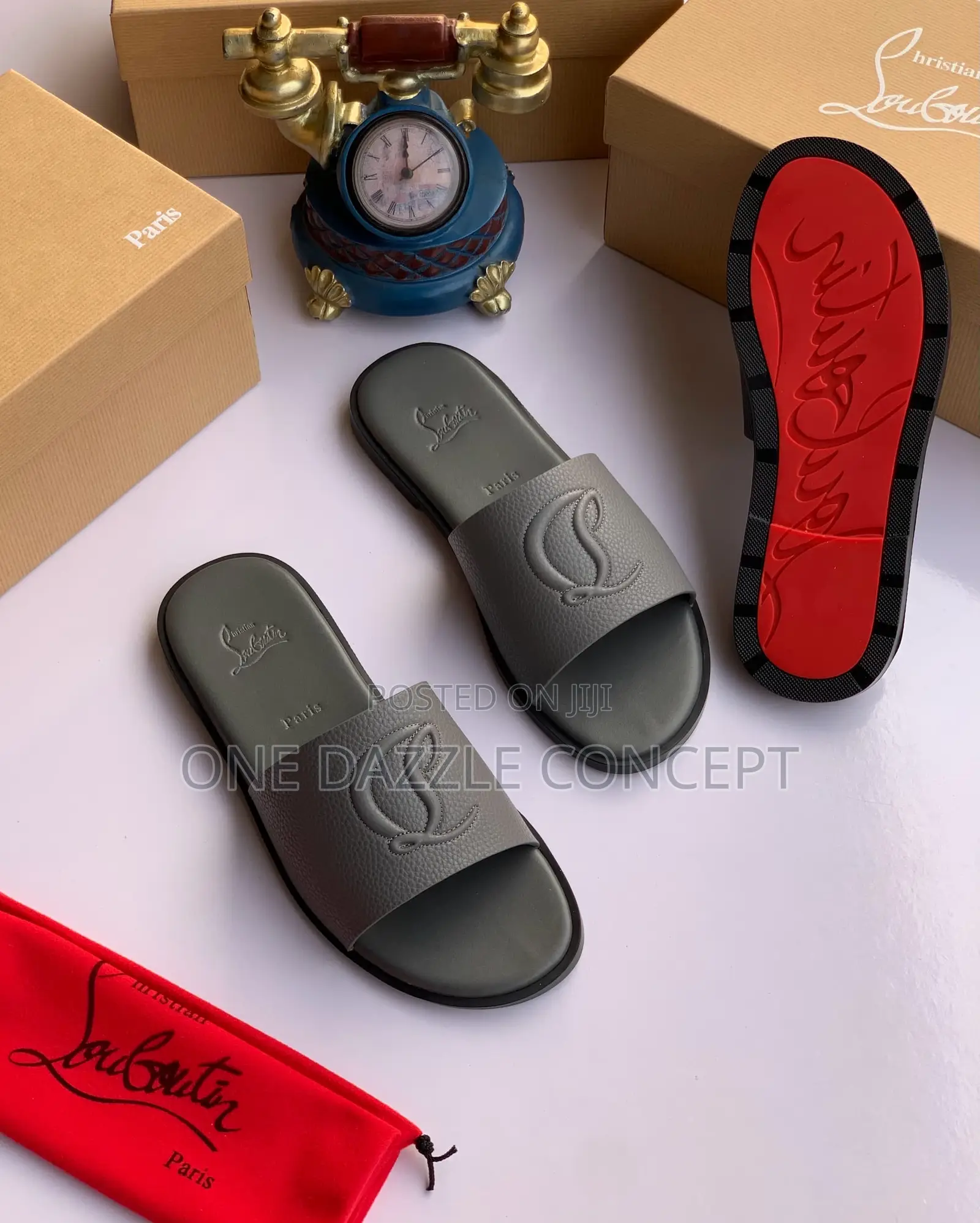 Louis Vuitton Calf Leather Mules