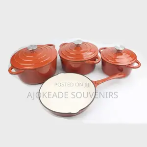 7pcs Cast Iron Pot Set