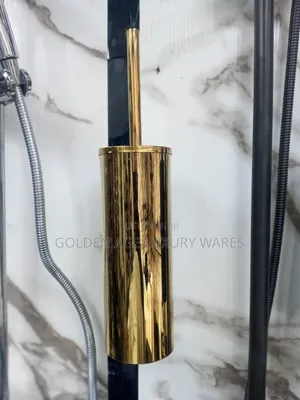 Gold Hanging Toilet Brush