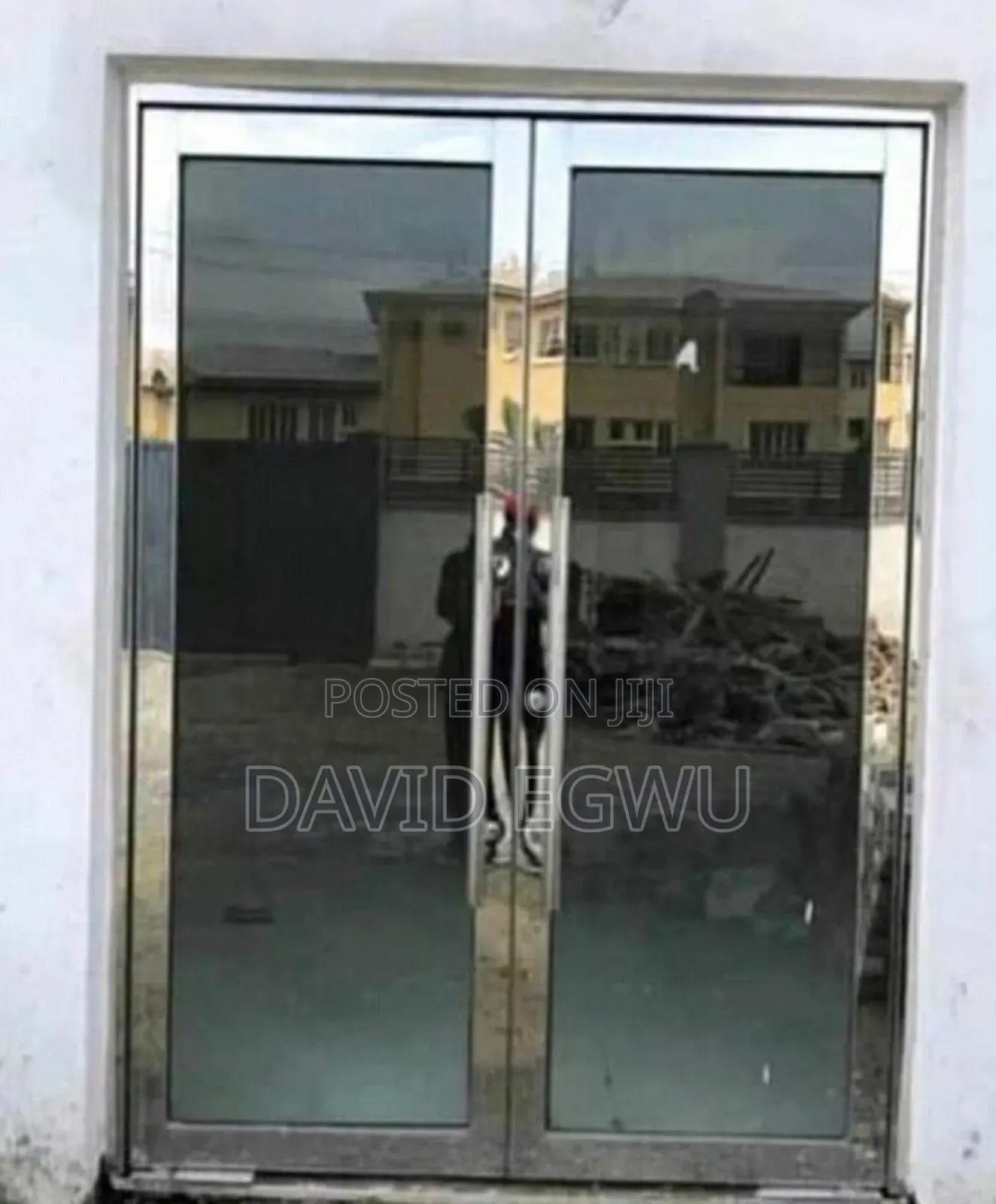 Stainless Framed Glass Door