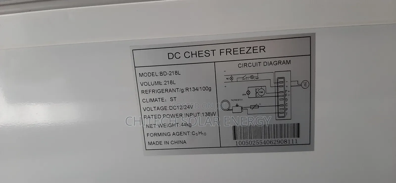 Solar Deep Freezer Dc_ac 318liter