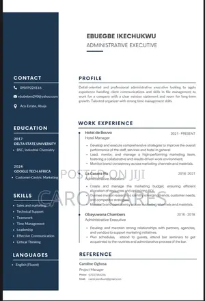 Clerical Administrative CV