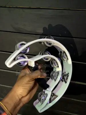 White Color Power 2 Tambourine