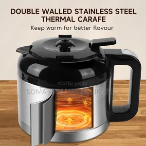 Aigostar Coffee Machine With Stainless Steel Insulated Jug