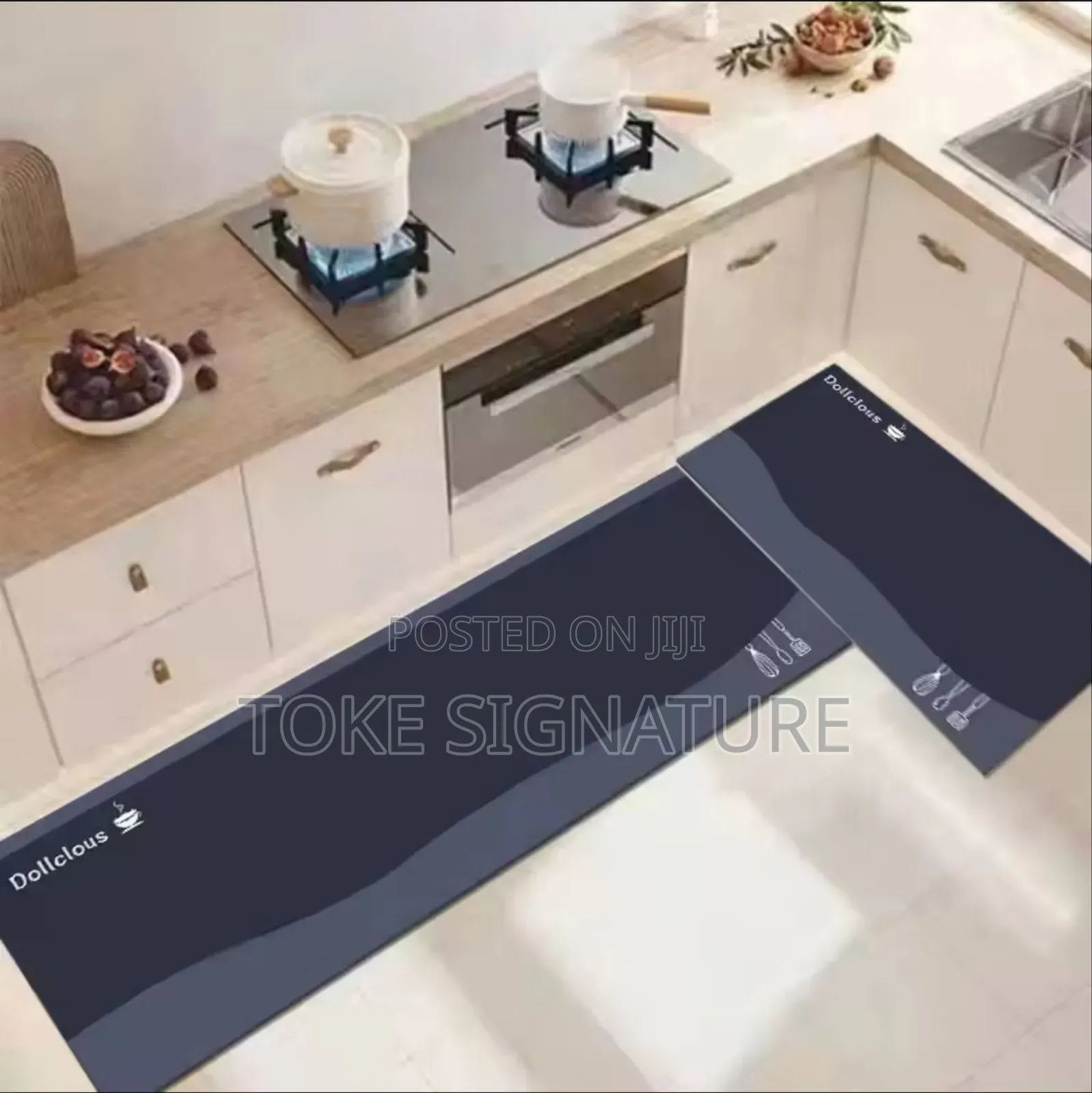 2pcs Big Size Absorbent Kitchen Runner