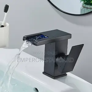 Led Light Basin Tap Faucet Bathroom Bathtub Hot Cold Mixer