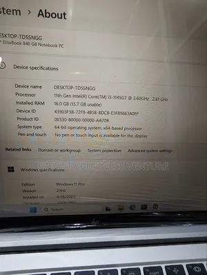 Laptop HP EliteBook 840 G8 16GB Intel Core i5 SSD 256GB