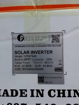 7.5kva 48v Felicity Solar Inverter – MPPT Power Solution