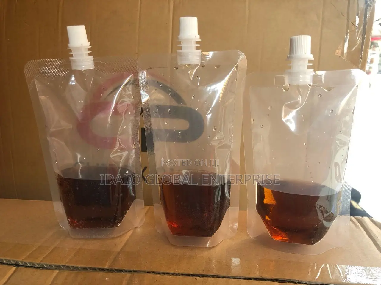 Transparent Drink Bags - 50pcs