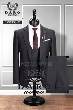 3pis High Quality Luxury Suits Avl. Dark Grey Ashe Color