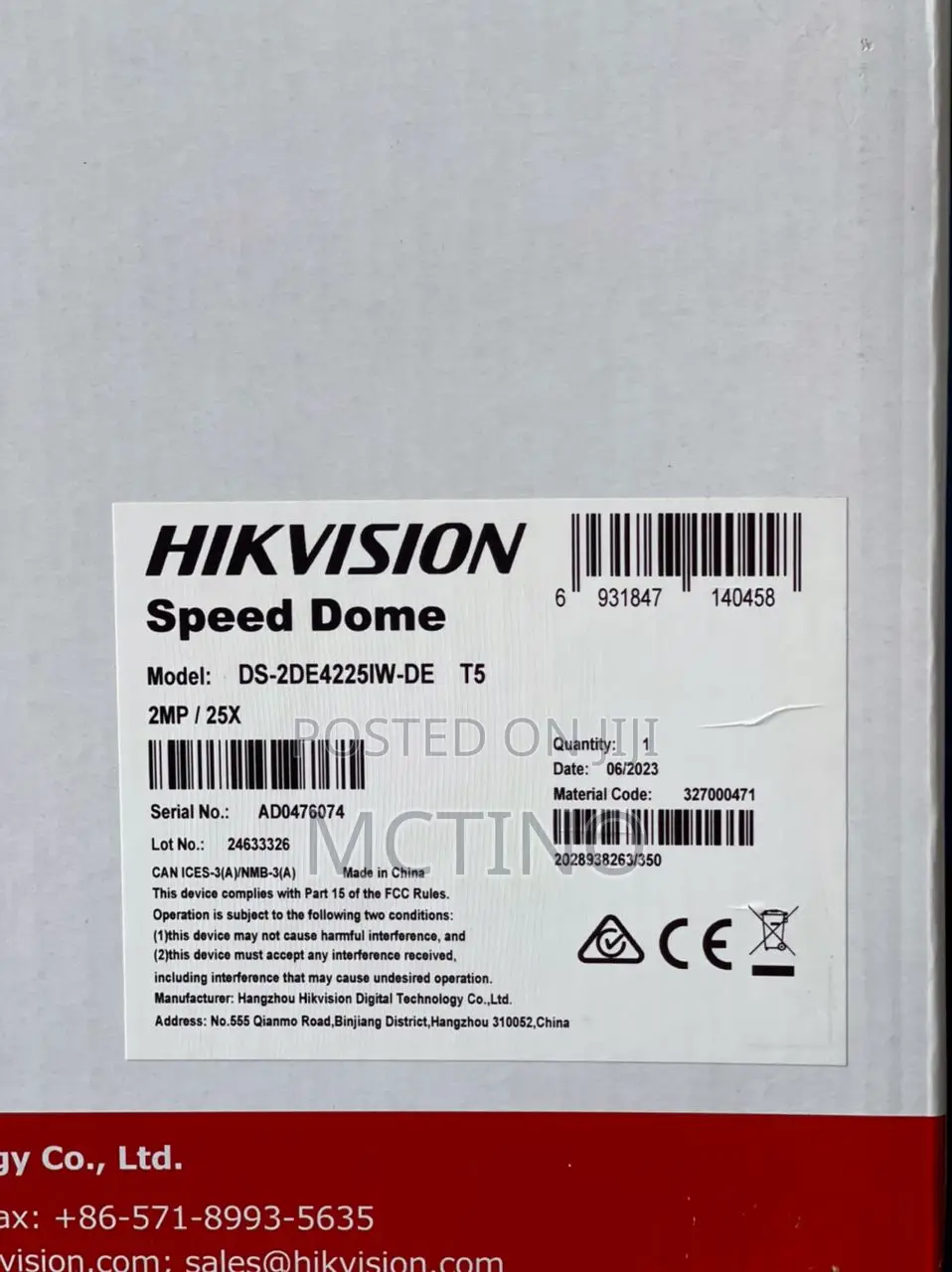 Hikvision 2mp Ip PTZ