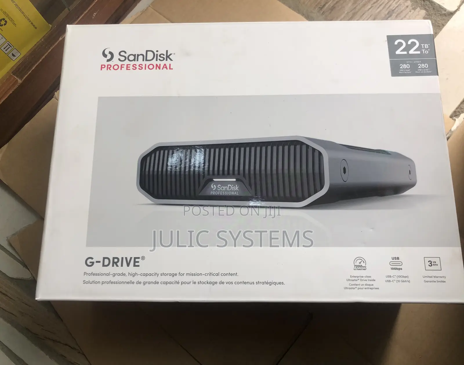 22tb Sandisk Professional G-Drive