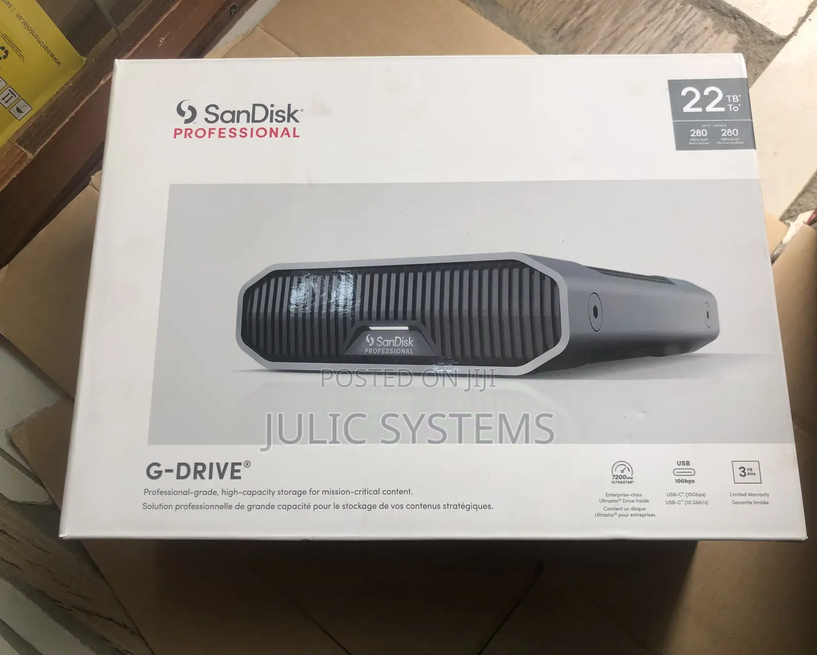 22tb Sandisk Professional G-Drive