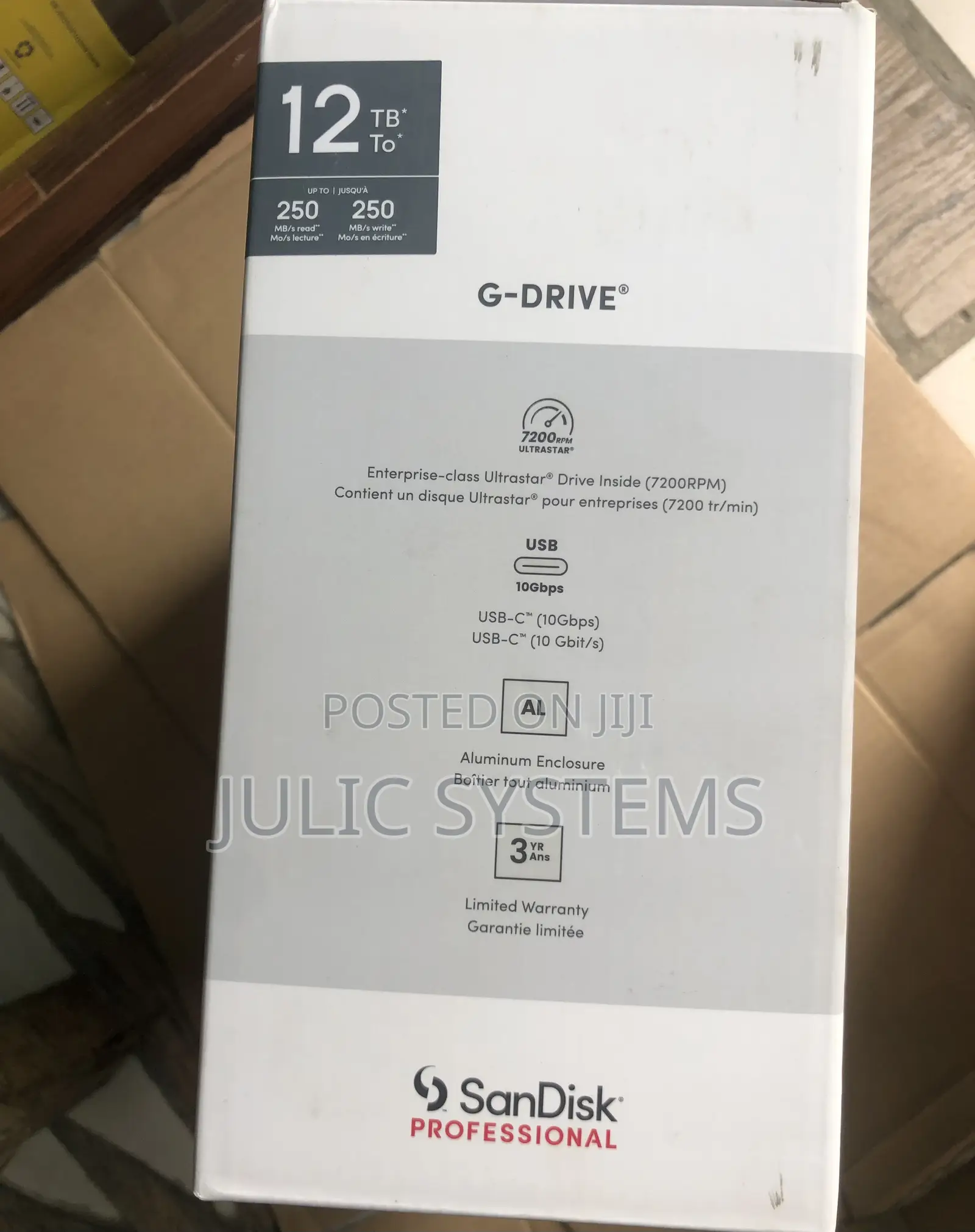 12tb Sandisk Professional G-Drive