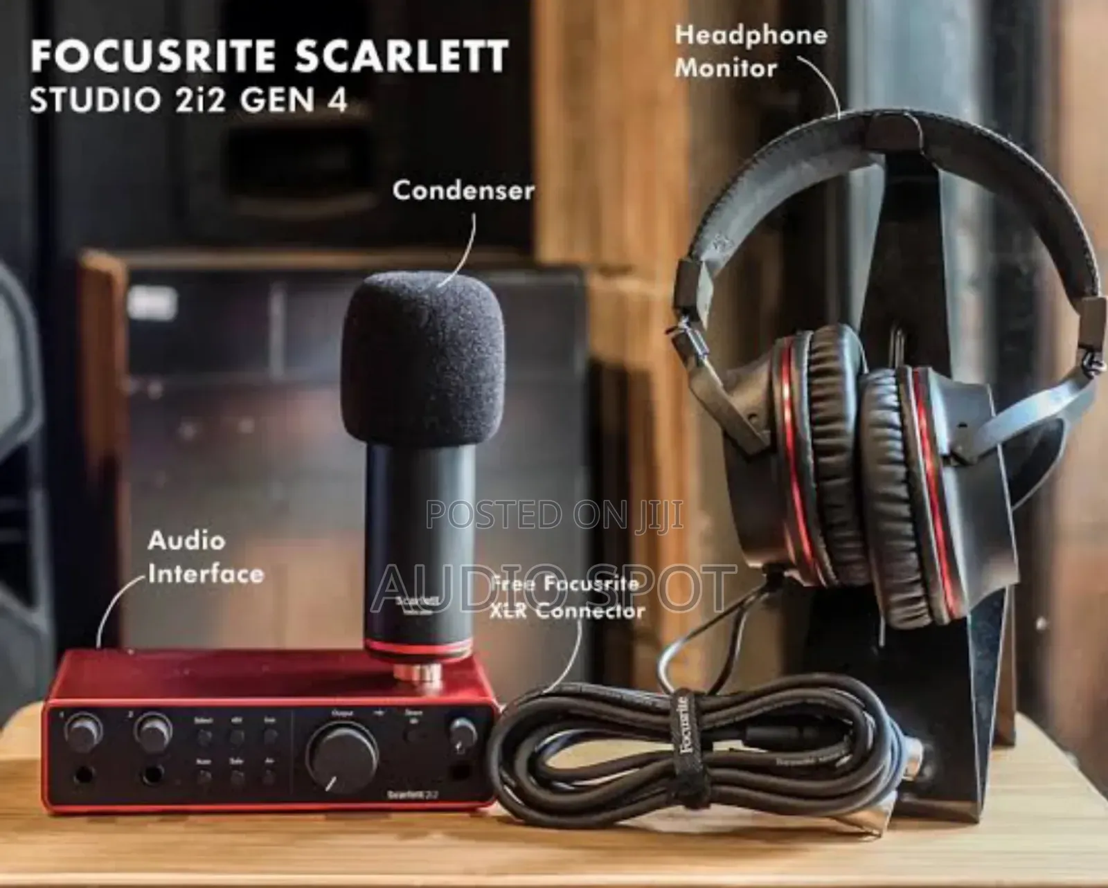 Focusrite Scarlett 2i2 4th Gen Usb Interface Bundle
