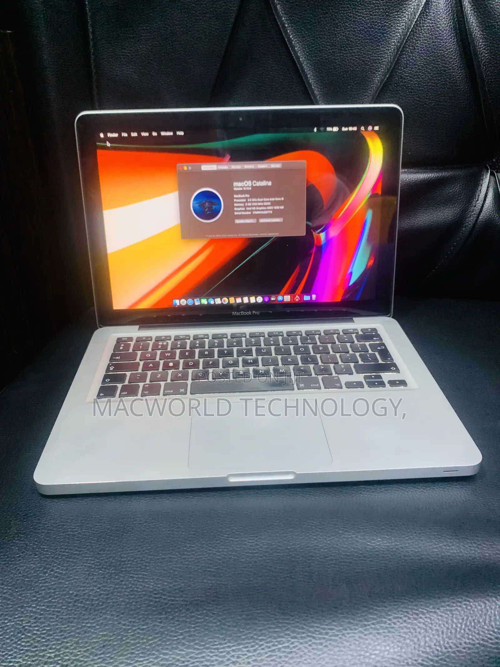 Laptop Apple MacBook Pro 2012 8GB Intel Core I5 HDD 500GB