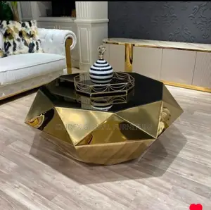 Golden Marble Center Table
