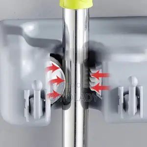 Broom Holder Wall Mounted Multifunctional Broom Holder