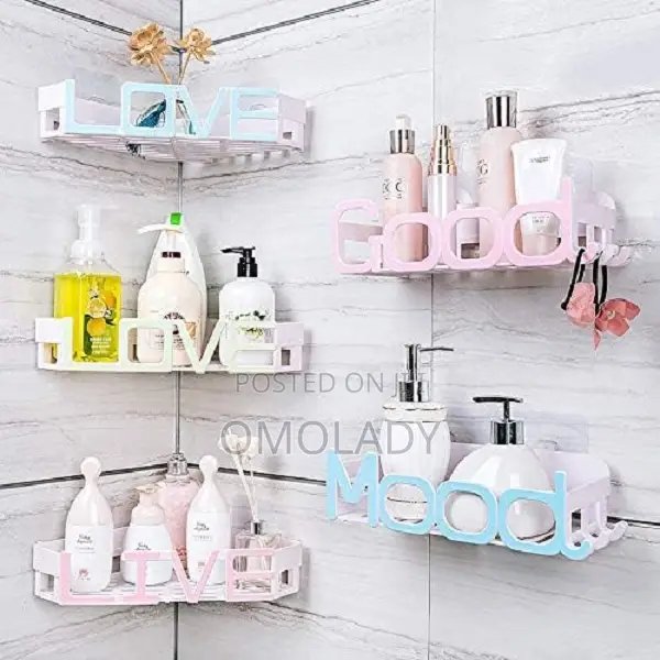 Love/ Live Bathroom Corner Shelf Per 1