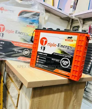 220ah/12v Tall Tubular Battery Tripple Energy