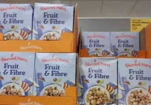 A Carton of Harvest Mourn Fruit Fibre by 12