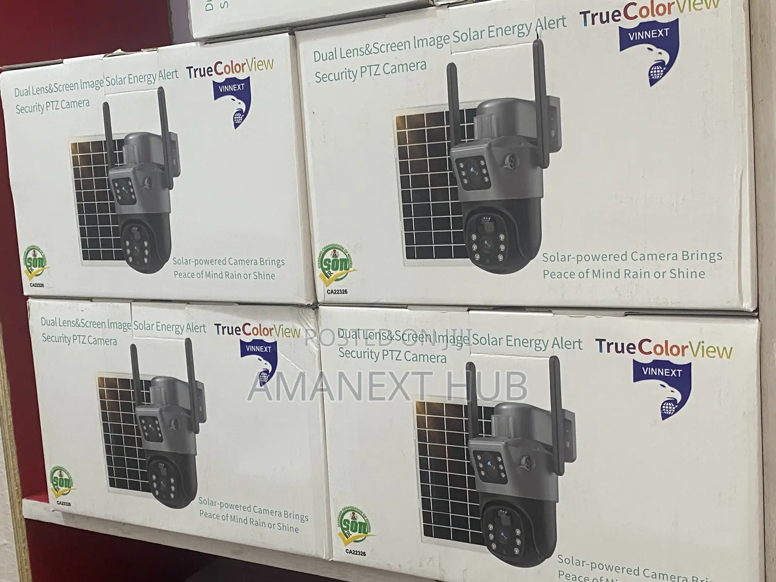 Vinnext Dual Lens Solar PTZ Camera (V380 App)