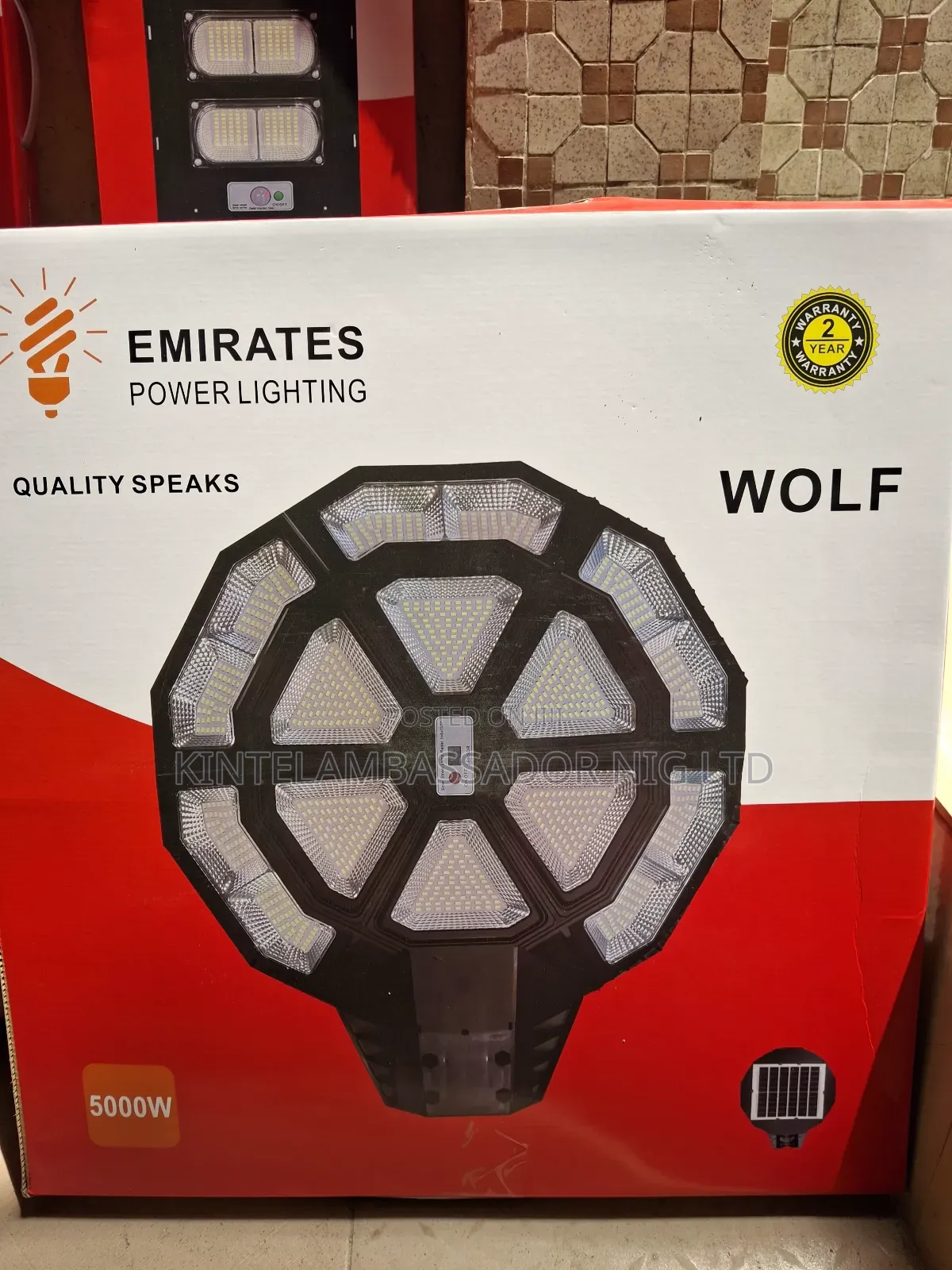 5000water Emirate Solar Light-- Wolf