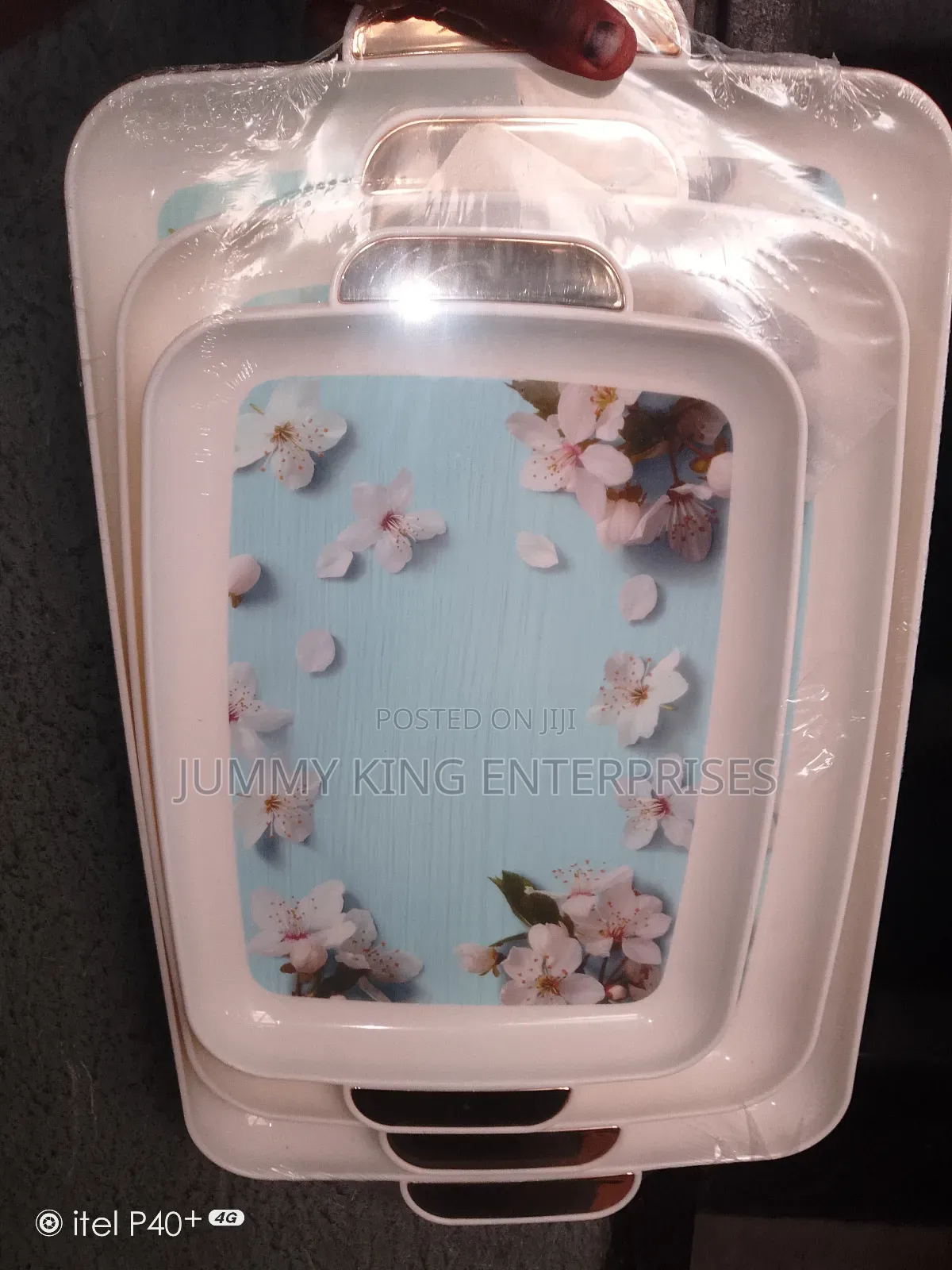 3 Quality Unbreakable Serving Trays