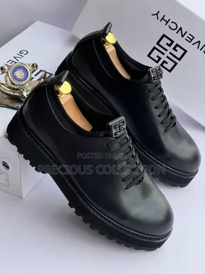Matte Leather Lace Up Givenchy Shoe for Men