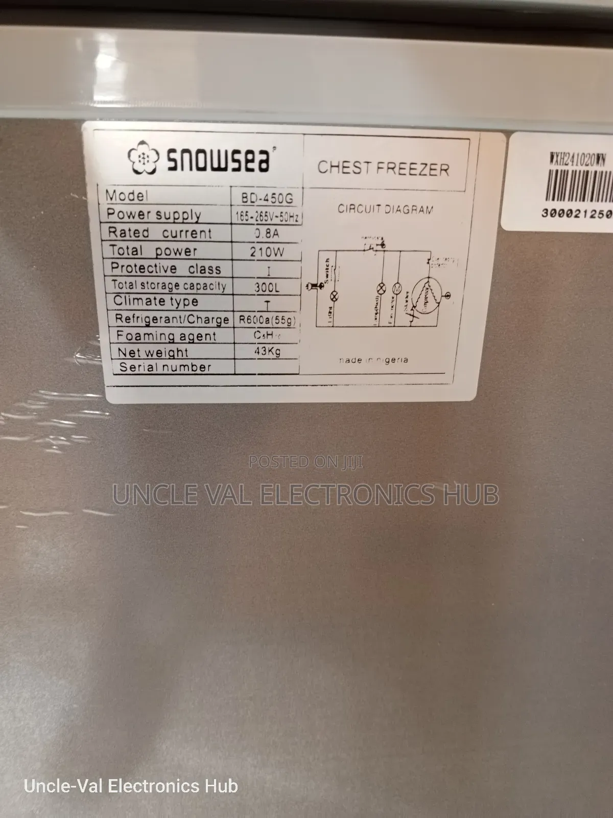 Snowsea Chest Freezer Bd-450g