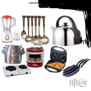 3 Set Pots, Cooking Ute,1 Burner Stove,Hot P Toaster And No