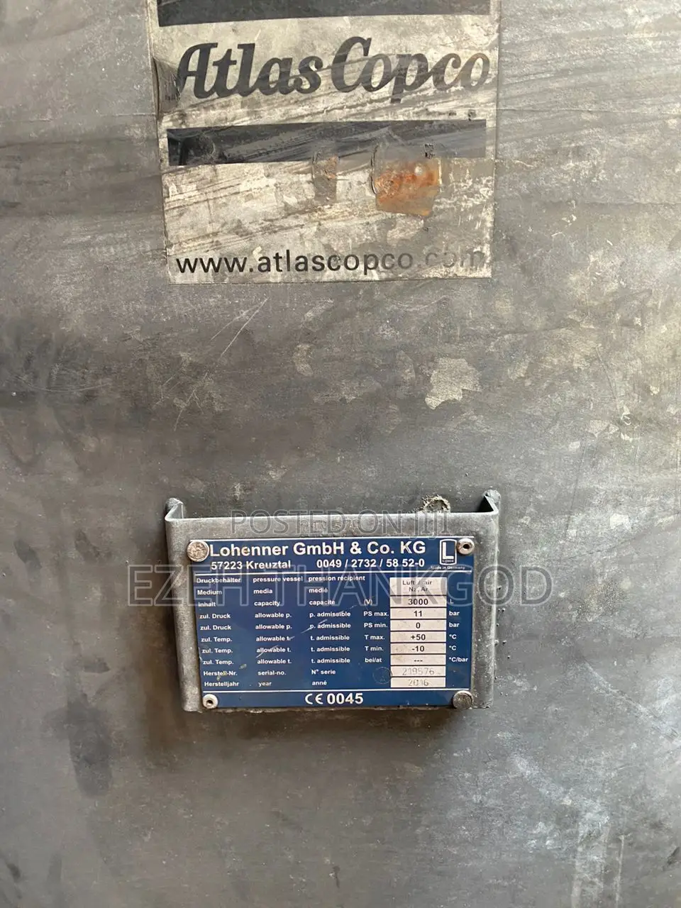 Air Tank 1000ltr