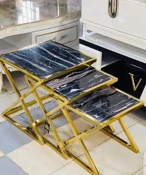 3 in 1 Golden Steel Stools