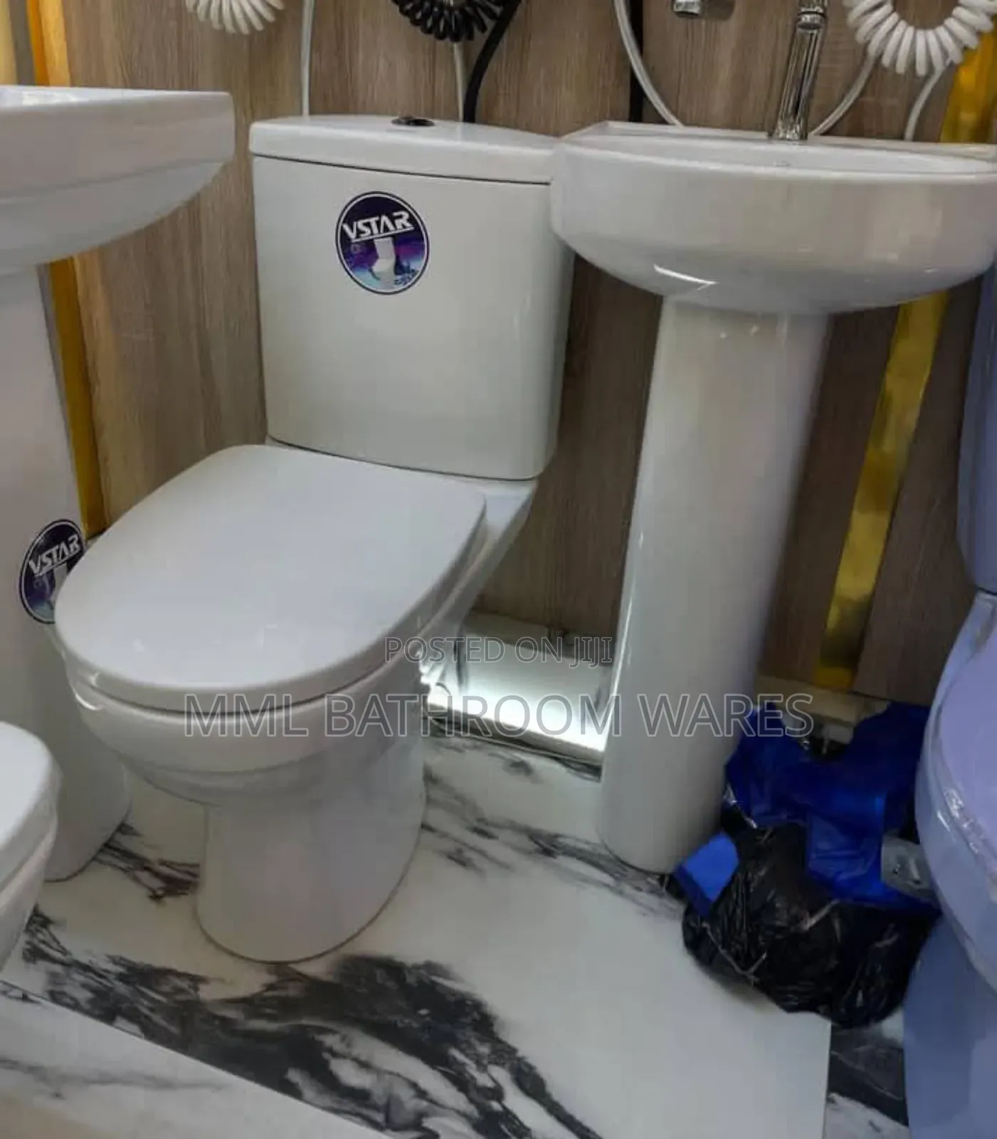 Top Flush Medium Size Wc and Basin