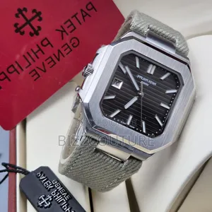 Original Patek Philippe Faux Leather Strap Watch Available.