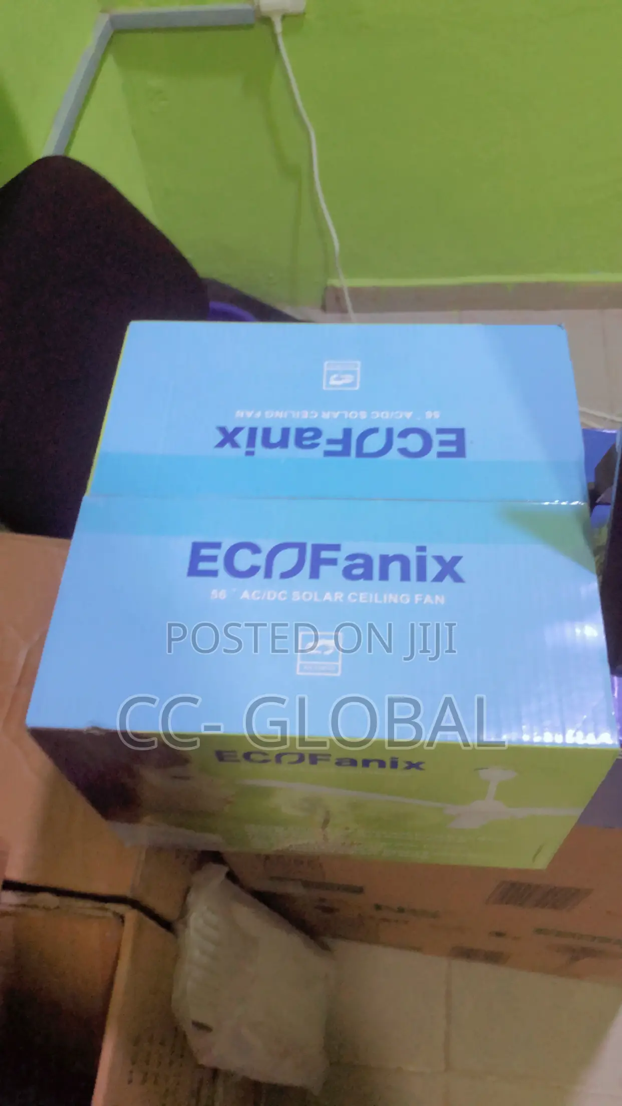 Solar Ceiling Fan, Ac/Dc Solar Ceiling Fan With Long Blade