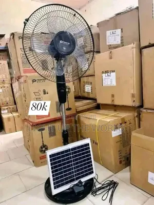 Fan With Solar Panel