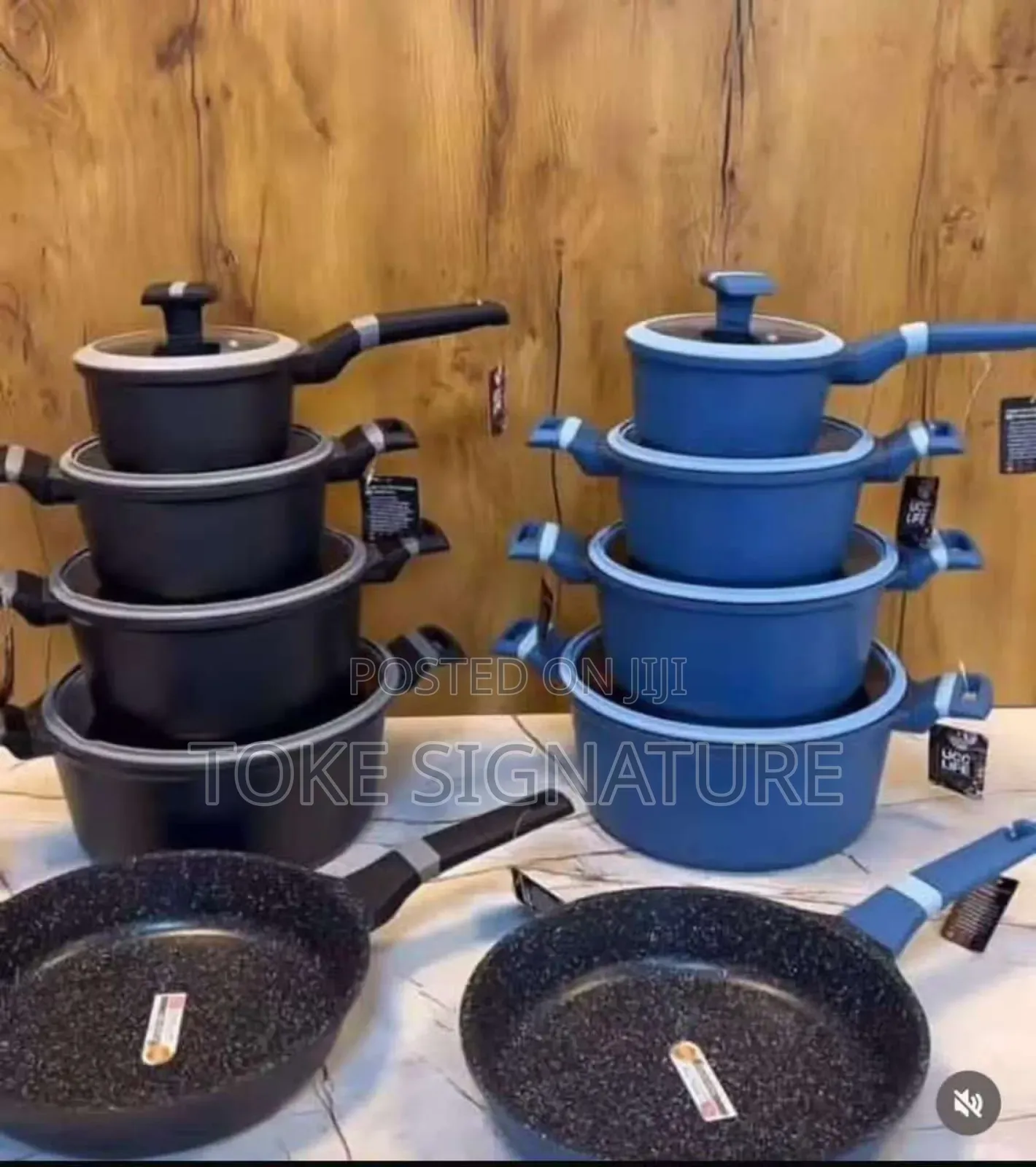 9pcs Granite Pot