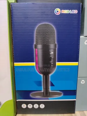 Usb Microphone, 360 Degree Rotatable One Key Noise Reduction
