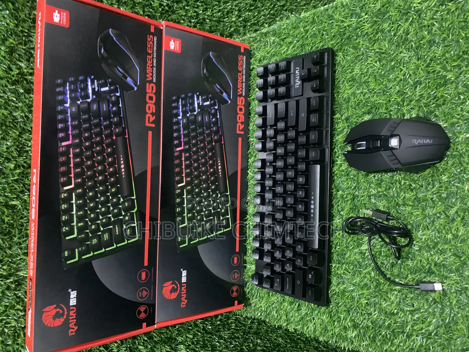 Raiku R905 Rechargeable Wireless Keyboard and Mouse Backlit