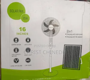 16inches Rechargeable Solar Fan