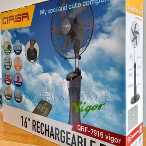 Qasa 16" Rechargeable Fan- QRF 7916 Vigor