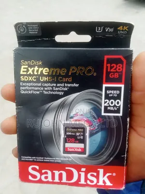 Photo - Sandisk 128gb Extreme Pro SDXC Uhs-I Class 10 Memory Card